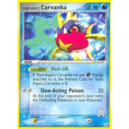 Team Aqua's Carvanha (Reverse Holo)