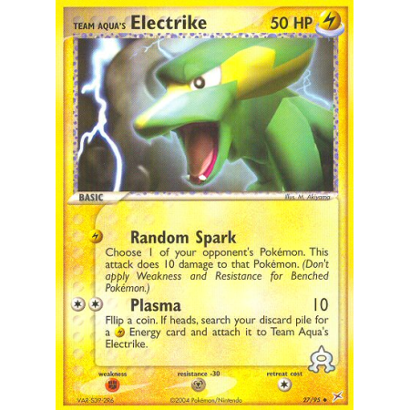 Team Aqua's Electrike (Reverse Holo)
