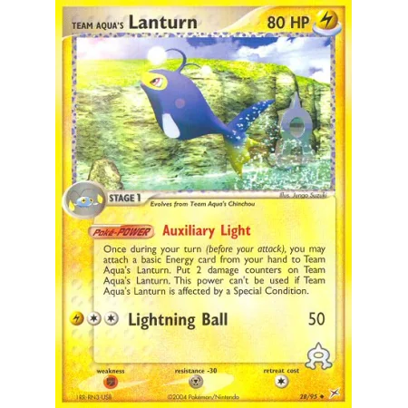 Team Aqua's Lanturn (Reverse Holo)