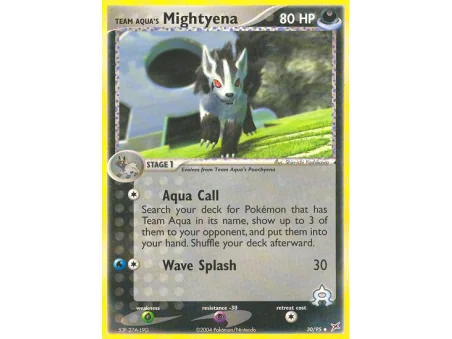 Team Aqua's Mightyena (Reverse Holo)