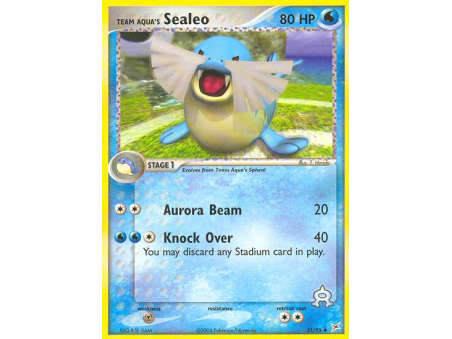 Team Aqua's Sealeo (Reverse Holo)