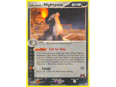 Team Magma's Mightyena (Reverse Holo)