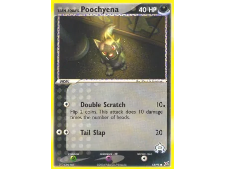 Team Aqua's Poochyena (Reverse Holo)