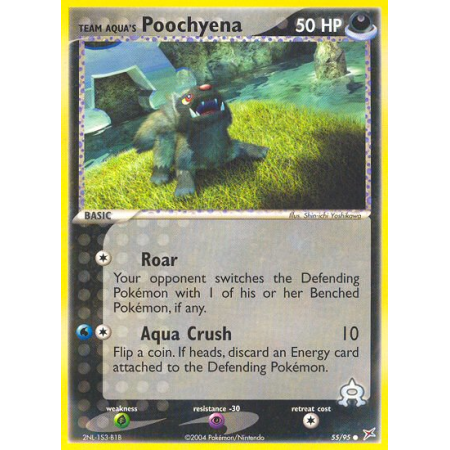 Team Aqua's Poochyena (Reverse Holo)