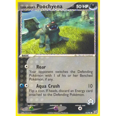 Team Aqua's Poochyena (Reverse Holo)