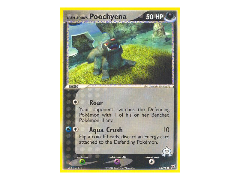Team Aqua's Poochyena (Reverse Holo)