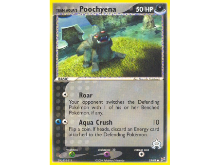Team Aqua's Poochyena (Reverse Holo)
