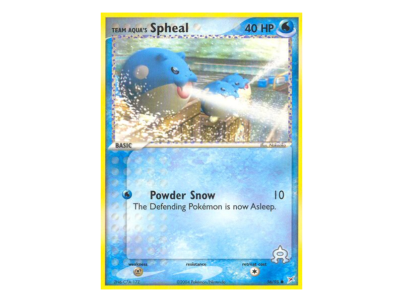 Team Aqua's Spheal (Reverse Holo)