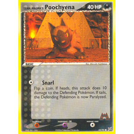 Team Magma's Poochyena (Reverse Holo)