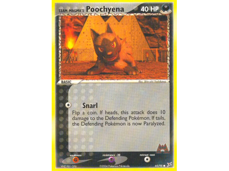 Team Magma's Poochyena (Reverse Holo)