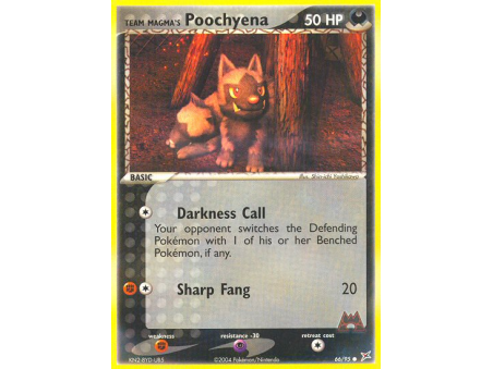 Team Magma's Poochyena (Reverse Holo)