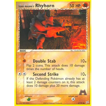Team Magma's Rhyhorn (Reverse Holo)