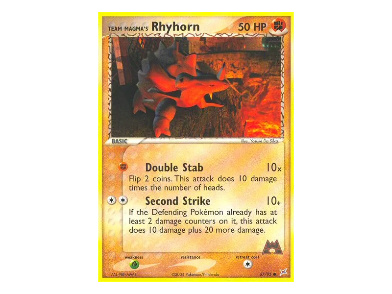 Team Magma's Rhyhorn (Reverse Holo)