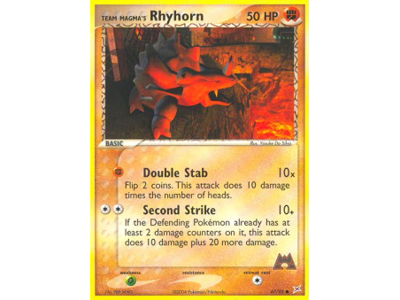Team Magma's Rhyhorn (Reverse Holo)