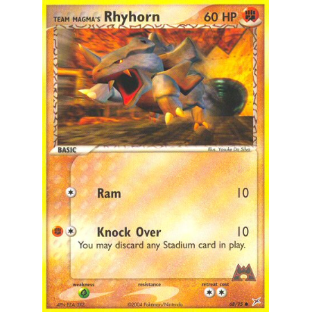 Team Magma's Rhyhorn