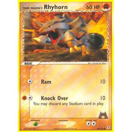 Team Magma's Rhyhorn (Reverse Holo)