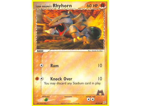 Team Magma's Rhyhorn (Reverse Holo)