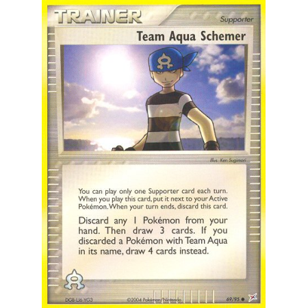 Team Aqua Schemer (Reverse Holo)