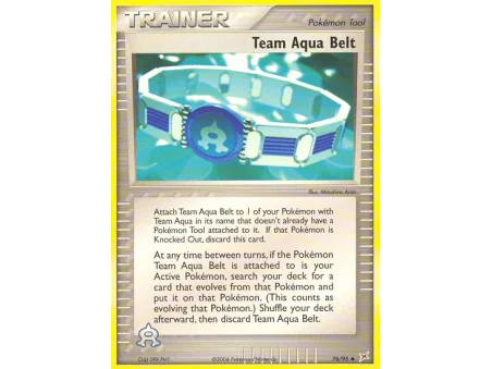 Team Aqua Belt (Reverse Holo)