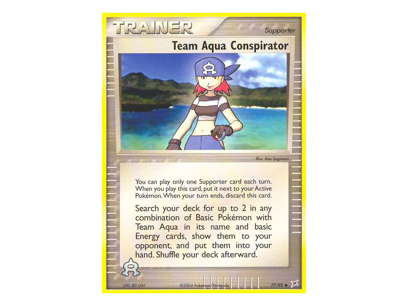 Team Aqua Conspirator (Reverse Holo)