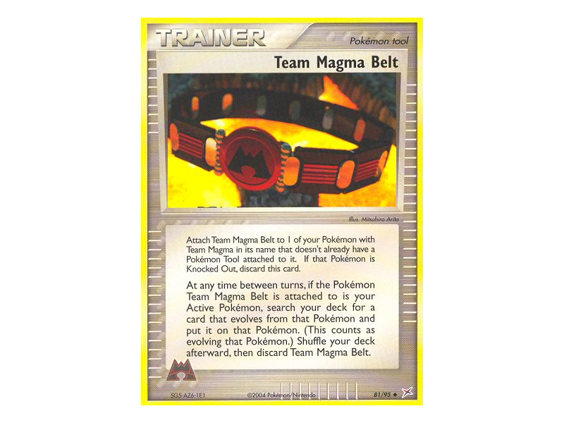 Team Magma Belt (Reverse Holo)