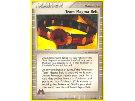 Team Magma Belt (Reverse Holo)