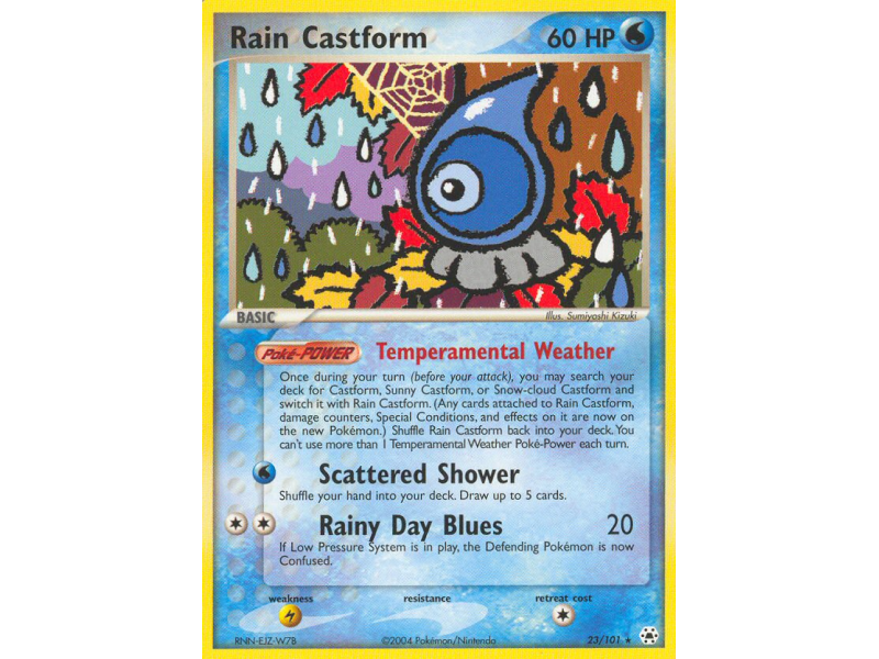 Rain Castform (Reverse Holo)
