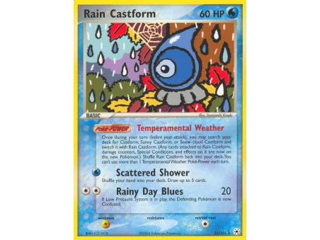 Rain Castform (Reverse Holo)