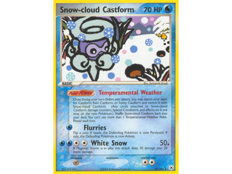 Snow-cloud Castform (Reverse Holo)