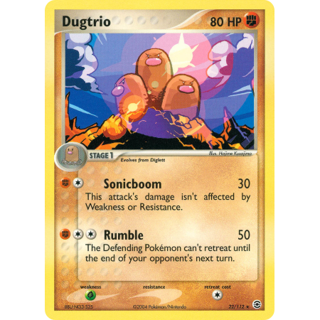 Dugtrio (Reverse Holo)