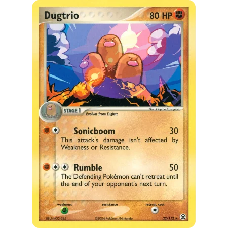 Dugtrio (Reverse Holo)