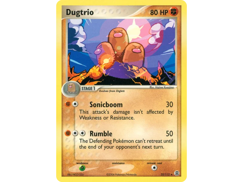 Dugtrio (Reverse Holo)