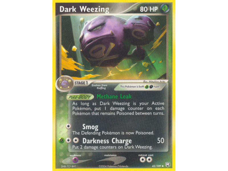 Dark Weezing (Reverse Holo)