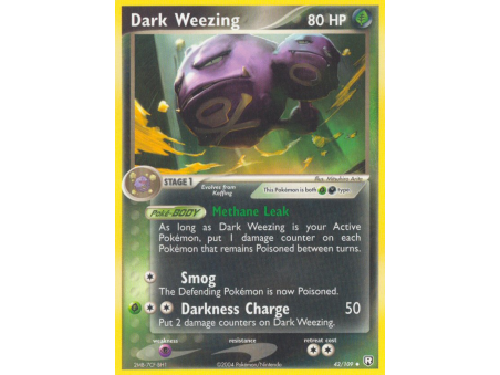Dark Weezing (Reverse Holo)
