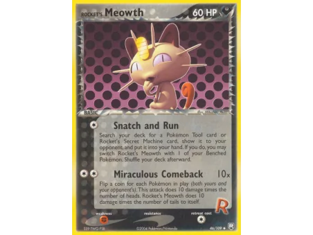Rocket's Meowth (Reverse Holo)