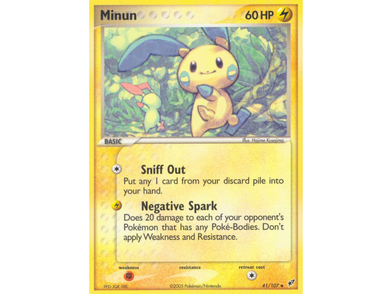 Minun (Reverse Holo)