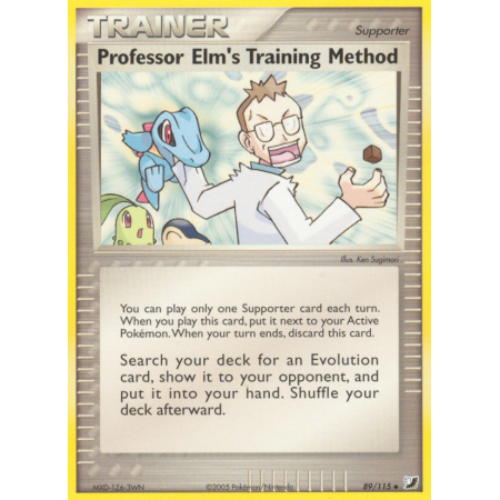 Professor Elm's Training Method (Reverse Holo)