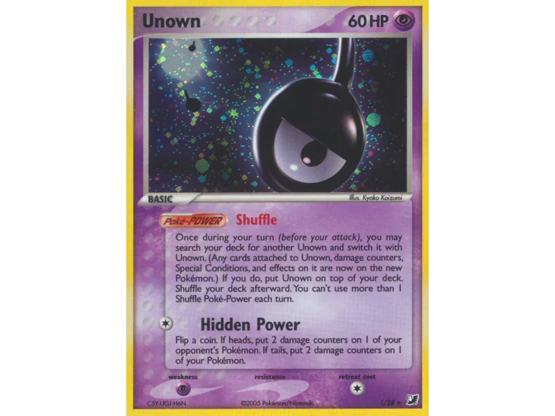 Unown (Reverse Holo)