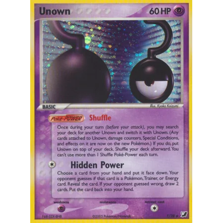 Unown (Reverse Holo)