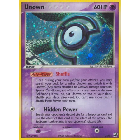 Unown (Reverse Holo)