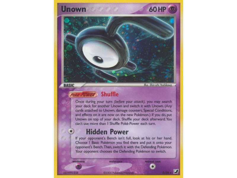 Unown (Reverse Holo)