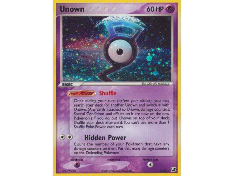 Unown (Reverse Holo)