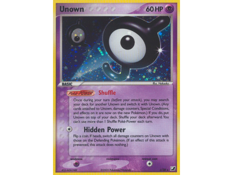 Unown (Reverse Holo)