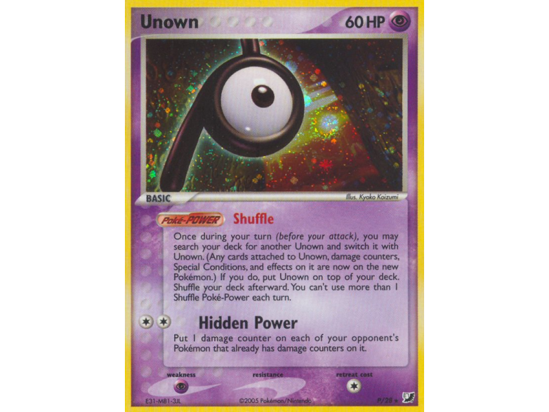 Unown (Reverse Holo)