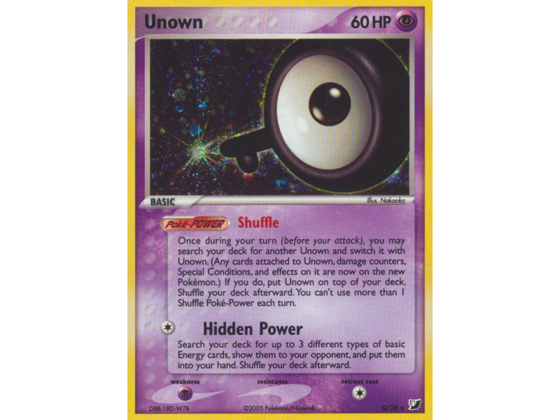 Unown (Reverse Holo)