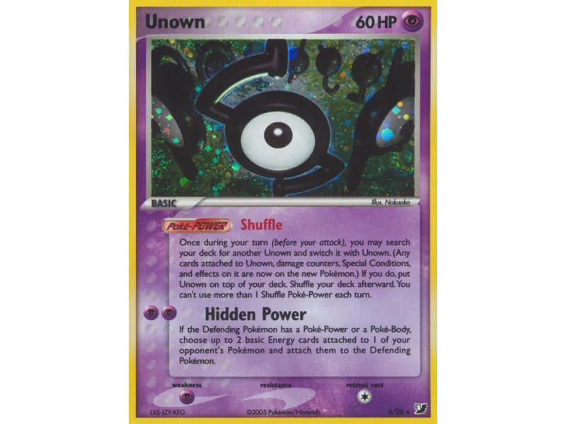 Unown (Reverse Holo)