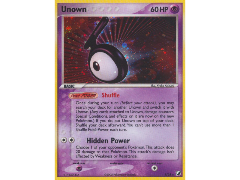 Unown (Reverse Holo)