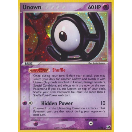 Unown (Reverse Holo)