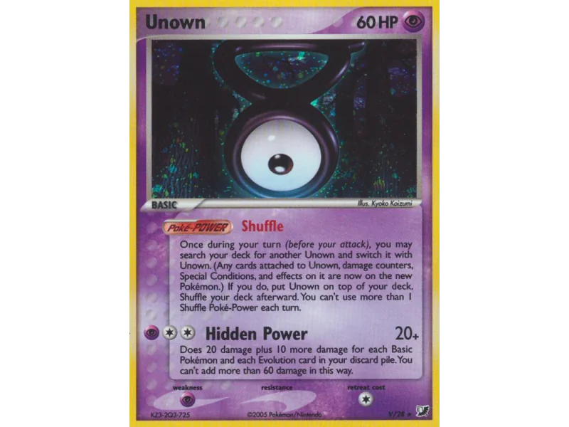 Unown (Reverse Holo)