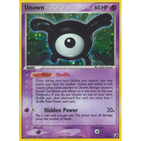 Unown (Reverse Holo)